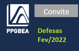 Convite para Defesas - Fevereiro/2022 Convite para Defesas - Fevereiro/2022