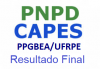 Final Result Selective Process Referring to Public Notice 01-2019 - PPGBEA / PNPD / CAPES